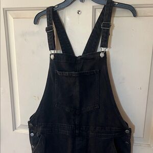 The gap distressed Black Denim Overalls 16
